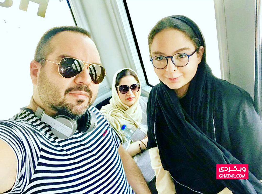 عکس شهرام قائدی به همراه دختر و همسرش