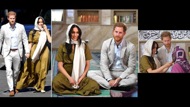 بازدید مگان مارکل از یک مسجد