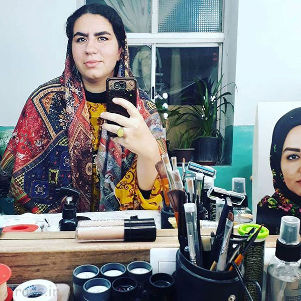 صهبا شرافتی پشت صحنه سریال نون خ