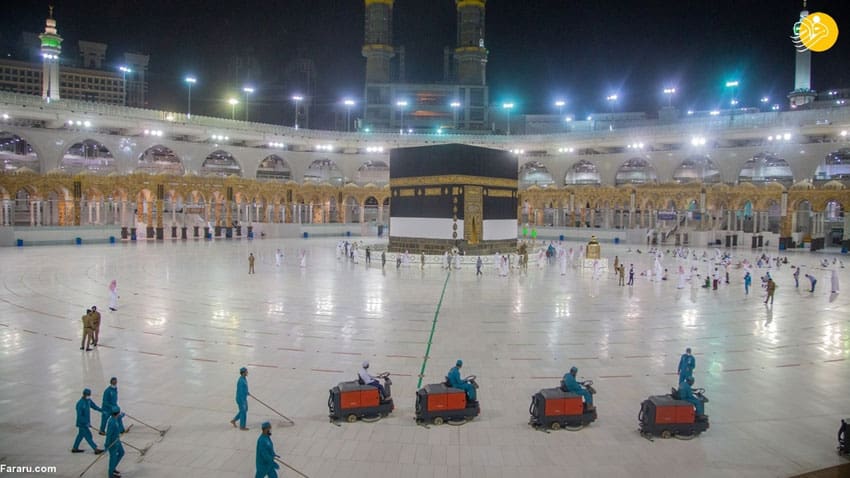 مراسم حج کرونایی