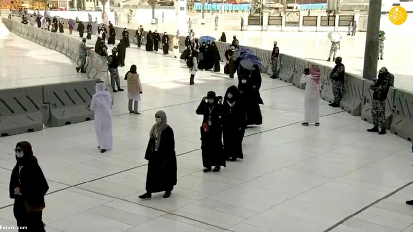 مراسم حج کرونایی