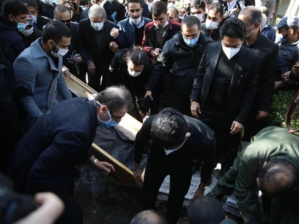  خاک سپاری استاد شجریان
