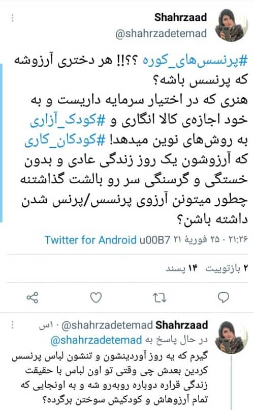 انتقاد به نمایشگاه عکس پرنسس های کوره