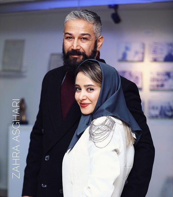 الناز حبیبی و برادرش در اکران رمانتیسم عماد و طوبی
