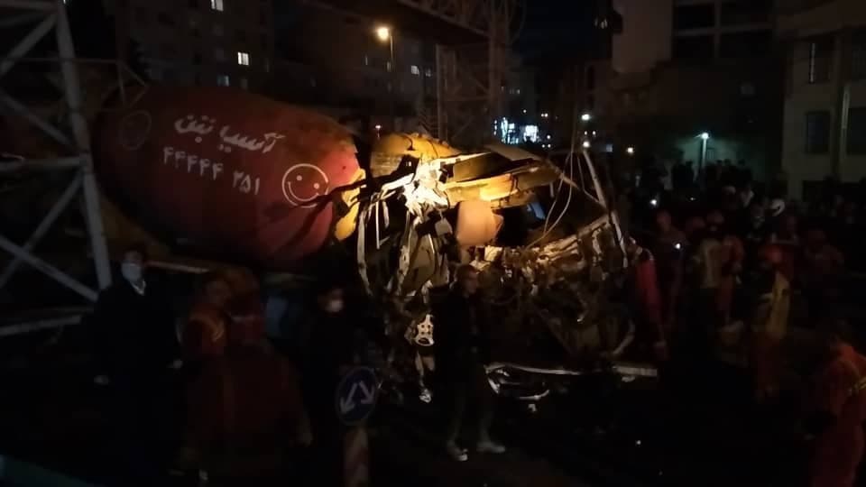 چپ کردن تانکر در اتوبان ستاری