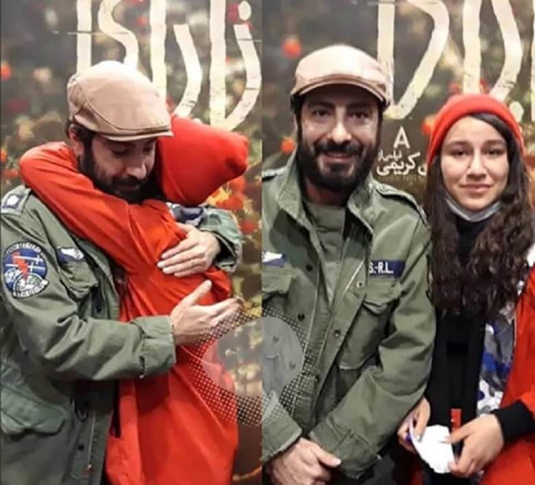 نوید محمدزاده در اکران فیلم آتابای