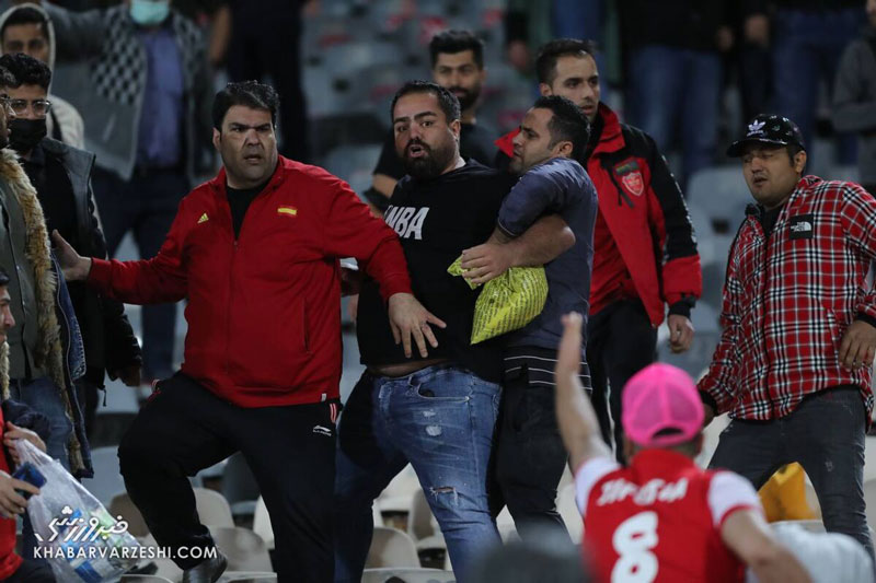 درگیری هواداران پرسپولیس