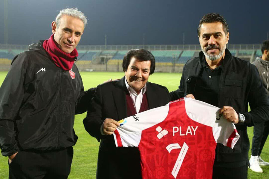 عباس قادری در تمرین پرسپولیس