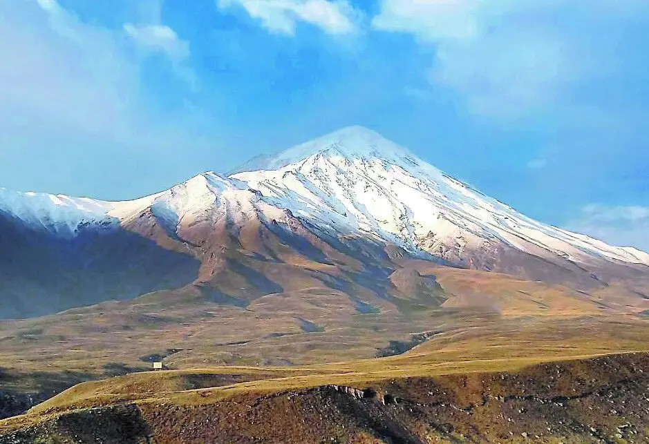 بارش برف در دماوند