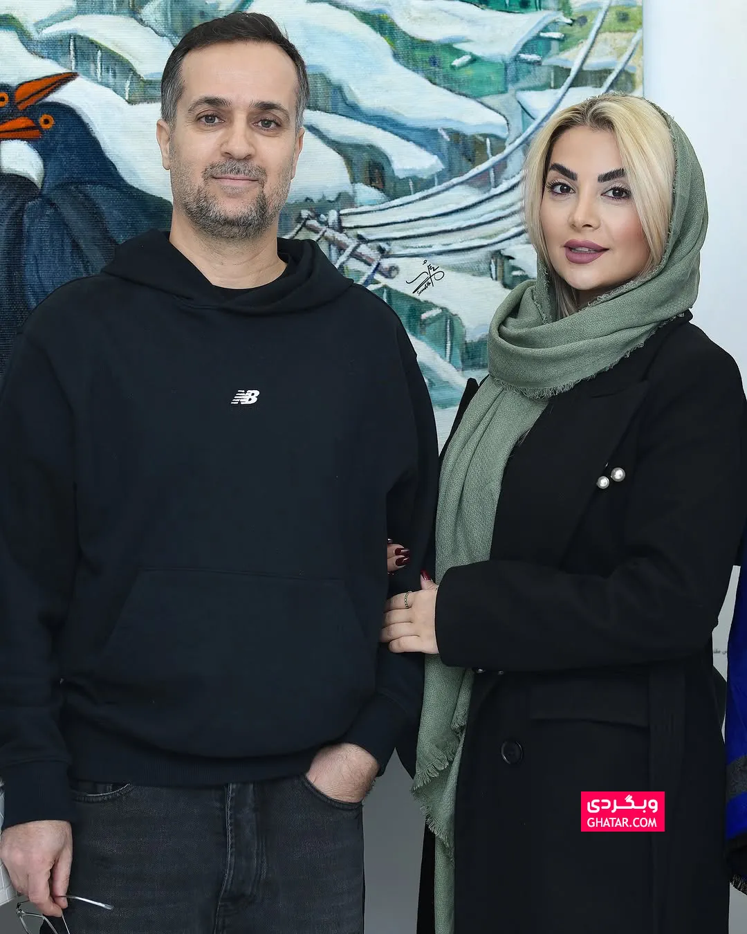 احمد مهرانفر و زنش مونا فائزپور