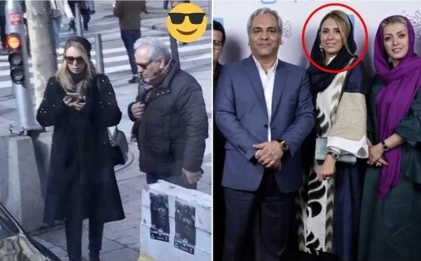 غزال رجبیان و همسرش مهران مدیری