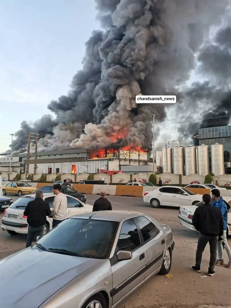 آتش سوزی در شرکت کاله