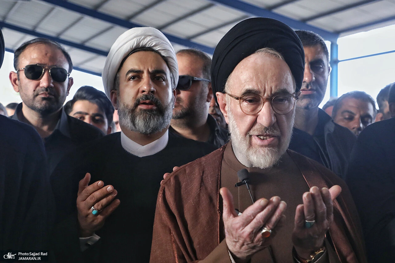 تصاویری جدید از حضور سیدمحمد خاتمی در نشست بنیاد باران