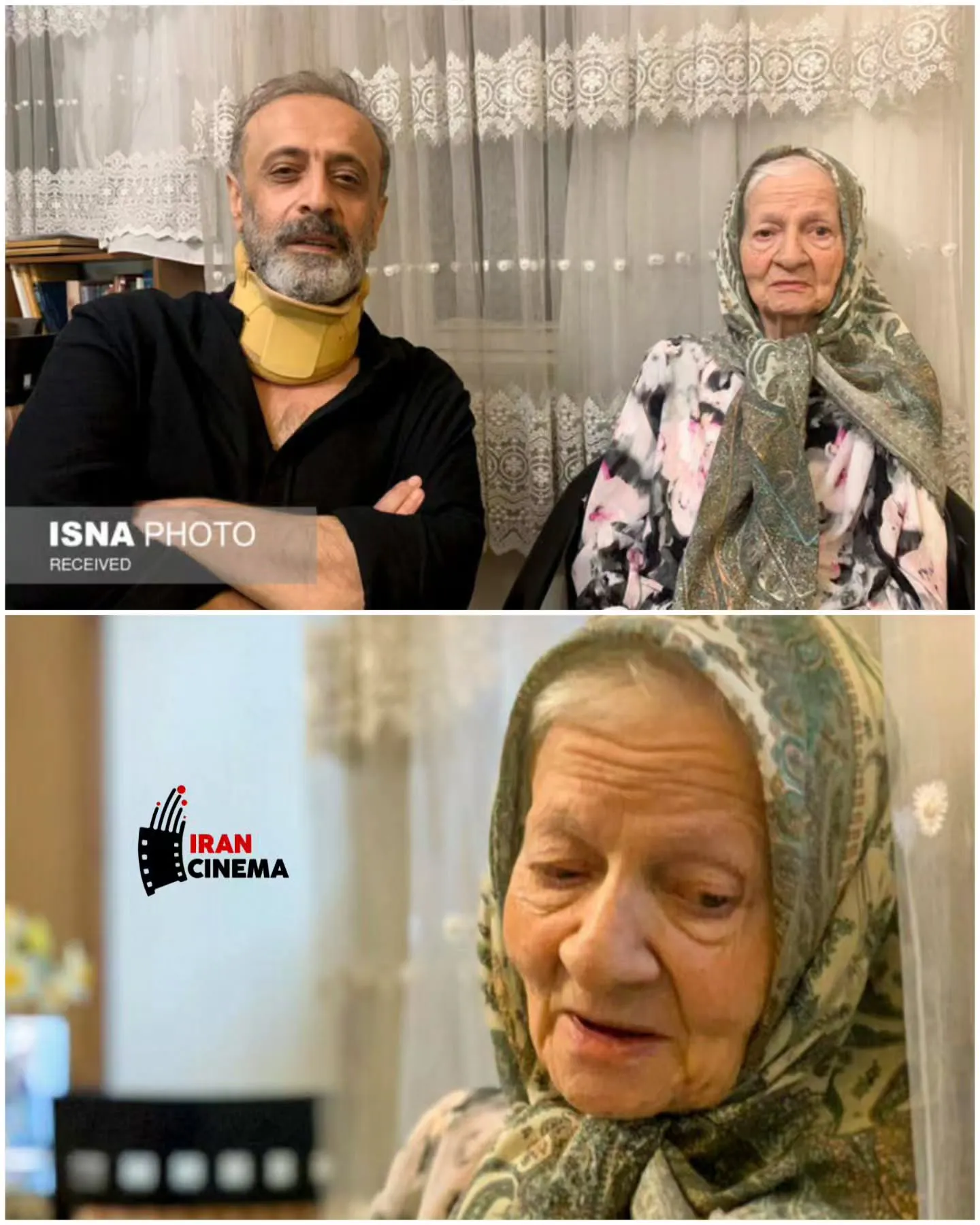 عیادت حمید نعمت اله از رابعه مدنی